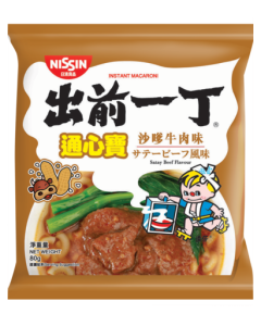 出前一丁 - 通心寶沙嗲牛肉味 80G