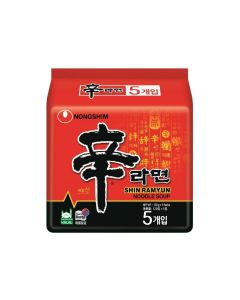 (折實價)農心 - 韓國版辛辣麵 (120克x5包裝)