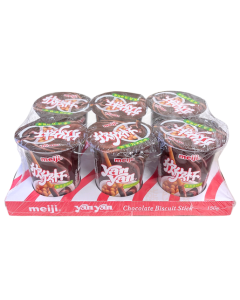 明治欣欣杯餅乾條 6杯裝 (朱古力味)