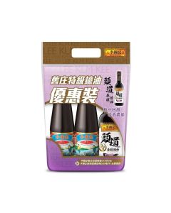 (折實價)李錦記舊庄蠔油510Gx2+頭道原釀生抽500ML