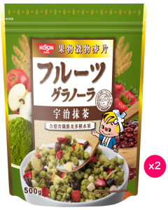 日清 - 果物穀物麥片(宇治抹茶) 500克 (2包)