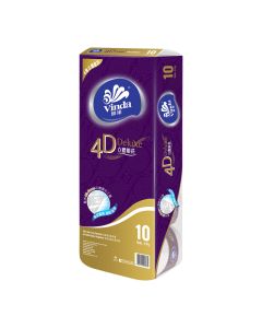維達 - 4D Deluxe立體壓花4層卷紙 10卷裝
