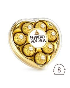 金莎朱古力心形禮盒 (8粒裝)
