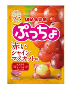 UHA味覺糖 Puccho紅色晴王麝香葡萄軟糖 72克