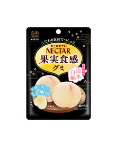 不二家 NECTAR果實食感 清水白桃味軟糖 48克