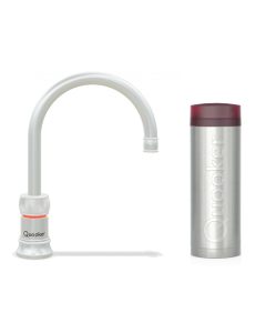 Quooker Classic Nordic Round 一體式水龍頭 + PRO3 滾水水箱 (拉絲不鏽鋼)