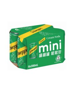 玉泉 - 忌廉味汽水 200毫升x6罐裝