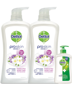 滴露 - PROSKIN深層滋潤親膚沐浴乳霜粉嫩櫻花甜香950克孖裝+潔手液150克