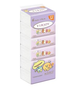 唯潔雅三層壓花抽取式面紙- 6包裝