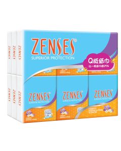 倩絲親膚4層Q版紙手巾18包 - 小蒼蘭香梨