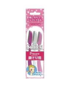 SCHICK PERCARE臉部剃刀3支裝(粉色)