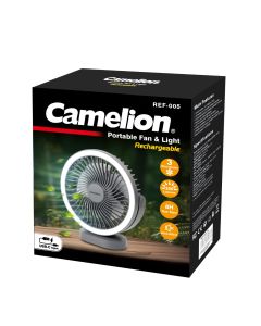 CAMELION 801-752 充電座小型風扇(有燈)