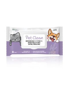 寵物除菌濕紙巾(天然配方)80片