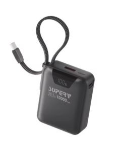 SUPERV 型號POWER15 黑色 10000mAh 22.5W 移動電源