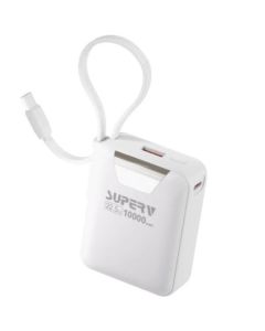 SUPERV 型號POWER15 白色 10000mAh 22.5W 移動電源