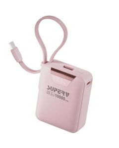 SUPERV 型號POWER15 粉色 10000mAh 22.5W 移動電源