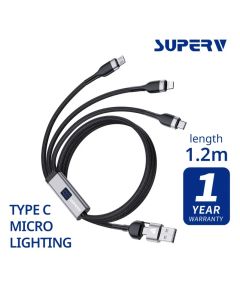 SUPERV 充電線 100W 120CM RT52