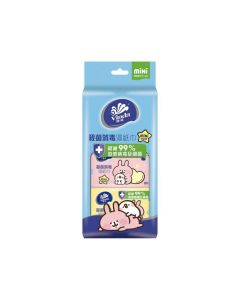 維達 - 殺菌消毒迷你濕紙巾 8片x3件裝
