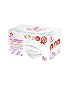 惠民 - LEVEL3醫療級認証女士口罩獨立包裝 (藍色) 50個裝