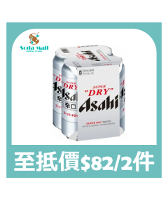 朝日 - 啤酒巨罐裝 500毫升x4罐裝