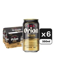 (折實價)ORION 沖繩罐裝黑啤 350MLX6