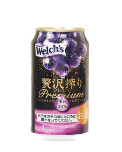 朝日 贅沢榨汁 葡萄果汁汽酒 (酒精濃度4%) 350毫升