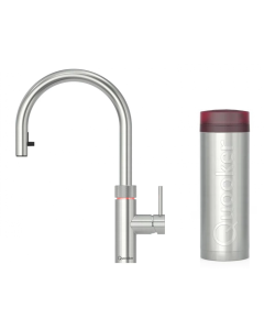 Quooker Flex 帶有軟管一體式水龍頭 + PRO3 滾水水箱 (拉絲不鏽鋼)