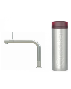 Quooker Front 一體式水龍頭 + PRO3 滾水水箱 (拉絲不鏽鋼)