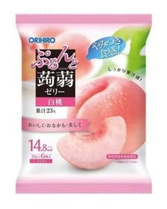 ORIHIRO 蒟蒻果凍(白桃味) 20GX6個