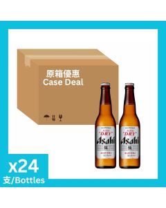 朝日 - 細支裝啤酒 334毫升x24支裝