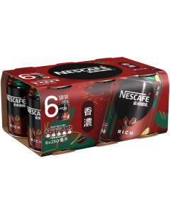 Nescafe - 香濃咖啡 250毫升x6罐裝