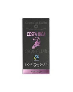 Chocolate Stella - Organic & Fair Trade Dark Costa Rica 75% Chocolate 70g