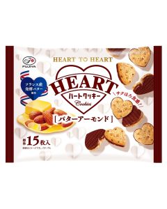 不二家 Heart 牛油杏仁心型曲奇 108G