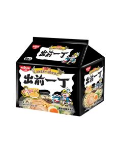 出前一丁 - 北海道小麥粉即食麵(黑蒜油豬骨湯味) 100克x5包裝