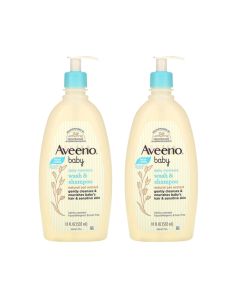 AVEENO BABY - Wash & Shampoo Twin Pack 532mlx2pcs