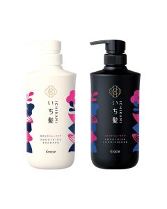 Ichikami - Flexible and smooth shampoo and hair care set 480ml+480g