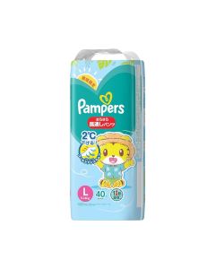 Pampers - 日本版吸濕排熱拉拉褲L碼 40片裝