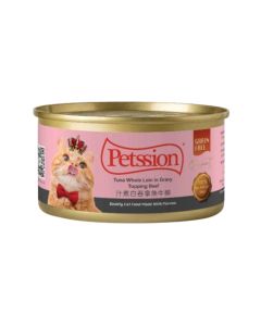 Petssion - 汁煮白吞拿魚牛柳(貓主食罐) 80克 