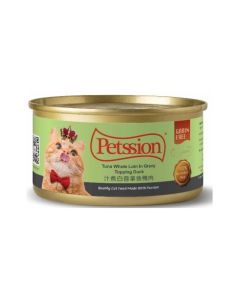 Petssion - 汁煮白吞拿魚鴨肉(貓主食罐) 80克