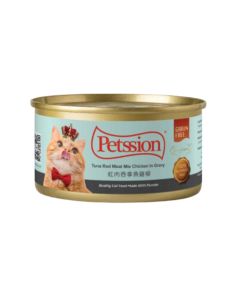 Petssion - 紅肉吞拿魚雞柳(貓主食罐) 80克