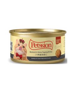 Petssion - 汁煮鯖魚蝦仁(貓主食罐) 80克