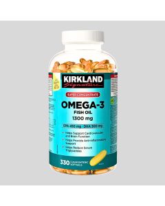 Kirkland - Omega-3 1300毫克超濃縮深海魚油丸 330粒裝