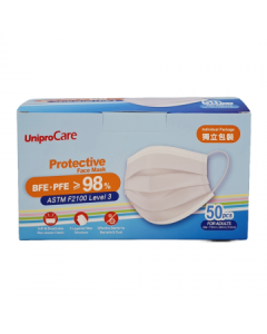 UNIPROCARE 成人口罩白色50S(獨立包裝)