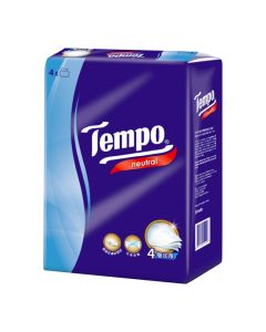 Tempo - NeutralSoftpack Tissue 4boxes