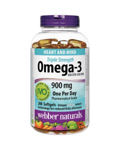 維柏健三倍強效 OMEGA-3 (900 毫克 EPA / DHA) 200粒超值加量裝