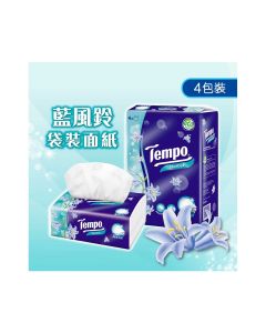 Tempo - 4-ply Softpack Facial Tissue (Bluebell) 10rolls