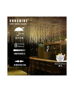 Sunshine - LED Curtain Light (108G) With Transparent (Flashing Warm White) 1pc