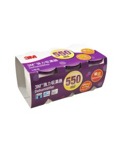 3M - 強力吸濕器 550毫升x3個裝連思高迷你除塵轆 30張