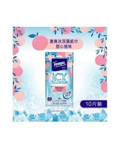 Tempo - Peach Cooling Wet Wipes 10pcs