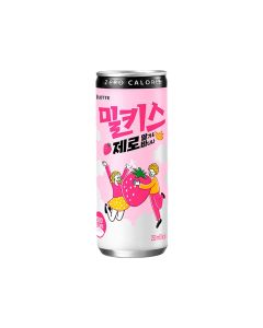 Milkis - 忌廉溝鮮奶零卡草莓味 250毫升x6罐裝